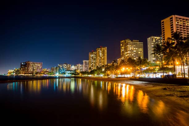 Night time beach - Kawika Joe's Limousine Hawaii